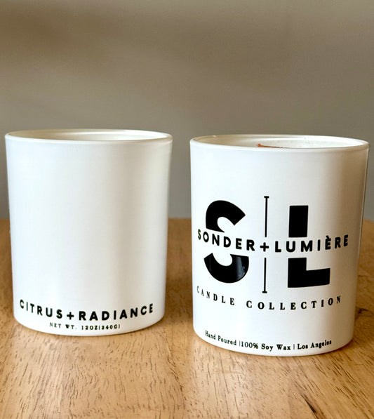Citrus+Radiance Scented Coconut-Soy Wax Candle